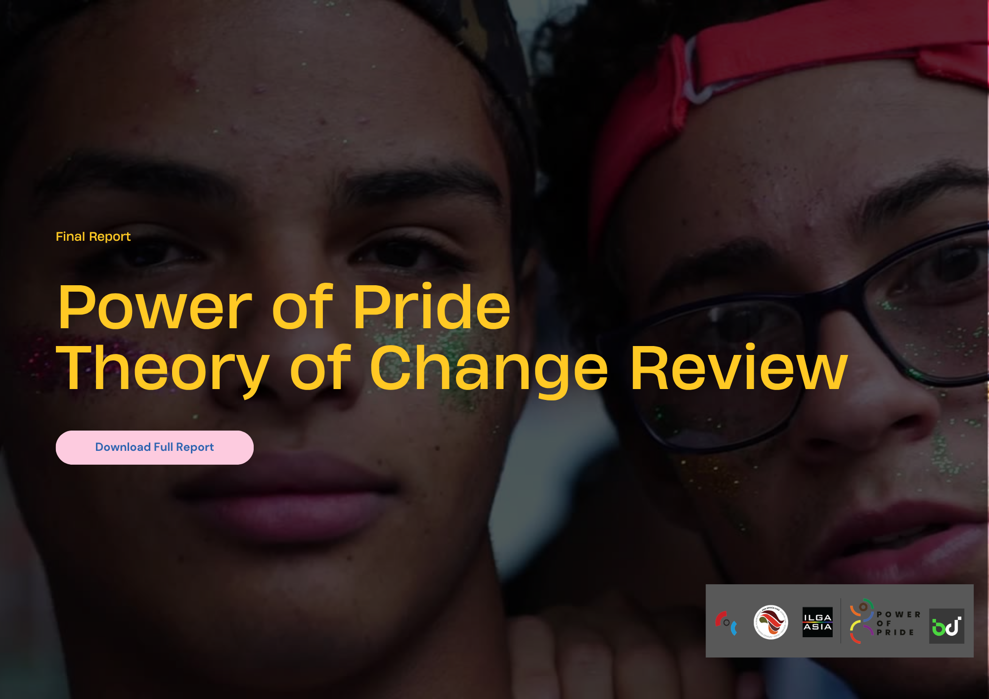 Cover: Power of Pride Theory of Change Review, final report